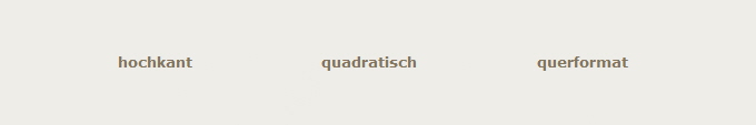 hochkant                             quadratisch                           querformat